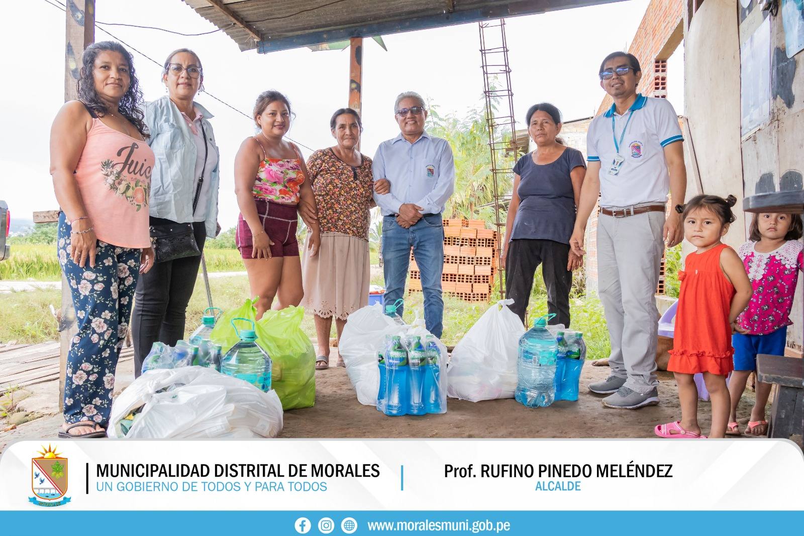 ALCALDE SIGUE ENTREGANDO APOYO A FAMILIAS DAMNIFICADAS POR LAS FUERTES LLUVIAS. 